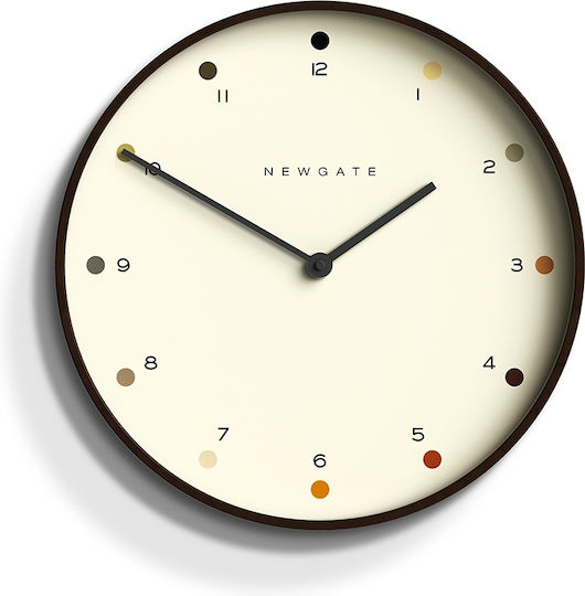 Newgate Leise Wanduhr Hölzernes Schwarze Ø40cm