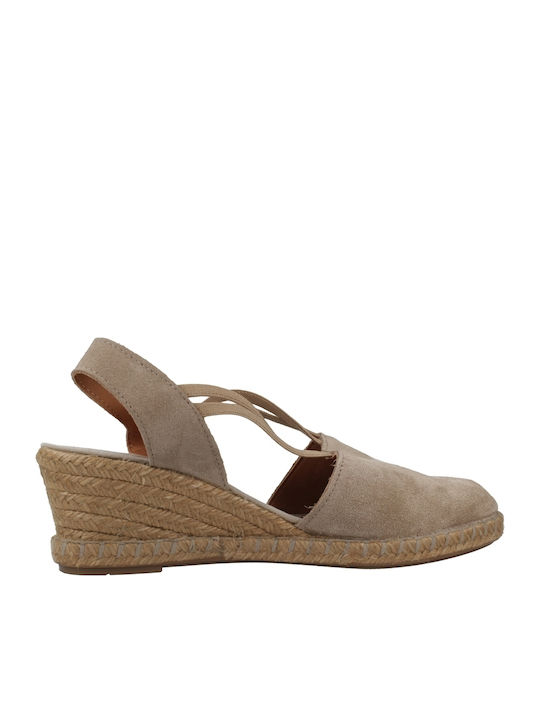 Espadrile Dama Din Piele Bej