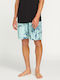 Volcom Men's Swimwear Shorts Green with Patterns