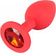 Naughty Toys Πρωκτική Σφήνα Small Κόκκινη