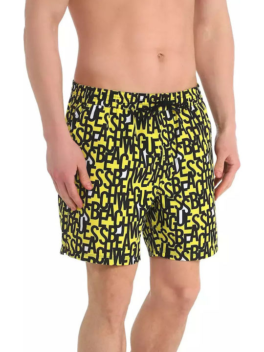 Guess F3GT05TEL62 Men's Swimwear Bermuda Multic...