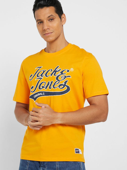 Jack & Jones Men's Short Sleeve T-shirt Yellow