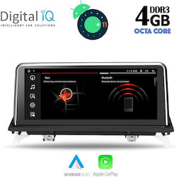 Digital IQ Sistem Audio Auto pentru BMW X5 (E70) / X6 (E71) / X5 / E70 / X6 2009-2013 (Bluetooth/USB/AUX/WiFi/GPS/Apple-Carplay/Partitură) cu Ecran Tactil 10.25"