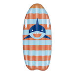 Swim Essentials Inflatable Swimming Board with Handles and Length Striped Shark