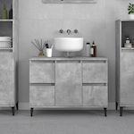 vidaXL Bench without sink L80xW33xH60cm Gray