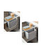 Sponge Holder Made of Gray Plastic 15.5x13.5cm