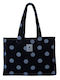 Greenwich Polo Club Fabric Beach Bag with Cosmetic Bag Black