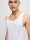 Men's Sleeveless Undershirts White 2Pack