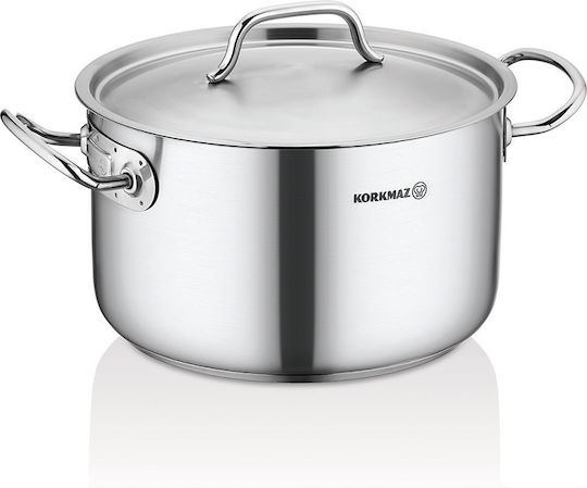 Korkmaz Stainless Sauce Pan with Diameter 14cm and Height 9cm.