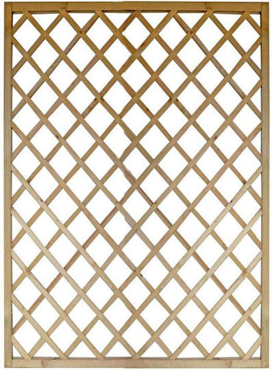 Grătar De Grădină 12x12 Din Lemn Cu Design În Grilă Romb Bej 150x180cm