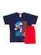 Nina Club Kids Nightwear Summer Navy Blue Sonic