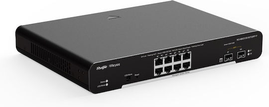 Ruijie RG-NBS3100-8GT2SFP v1 Managed L2 Switch με 8 Θύρες Gigabit (1Gbps) Ethernet και 2 SFP Θύρες