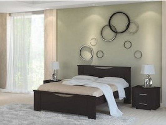 Schlafzimmer Set Smile Wenge 140x200cm 3Stück