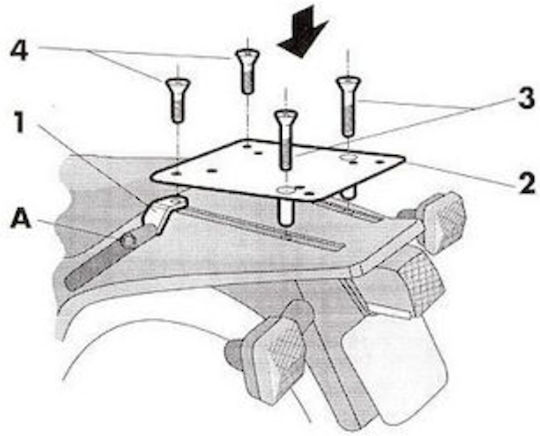 Shad Βάση Βαλίτσας για Yamaha XT 600 91-94