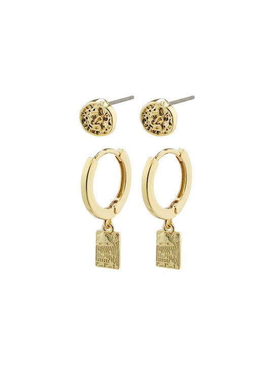 Pilgrim Set Earrings Gold Plated