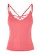 Guess Women's Athletic Blouse with Straps Pink