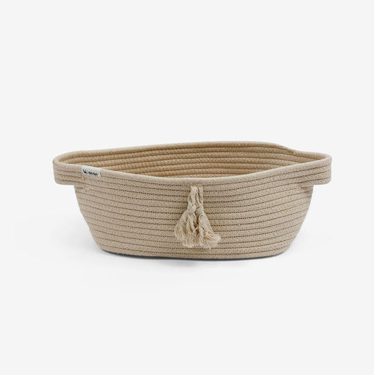 Minene Children's Storage Basket made of Fabric Beige 40x14x20cm 1pcs