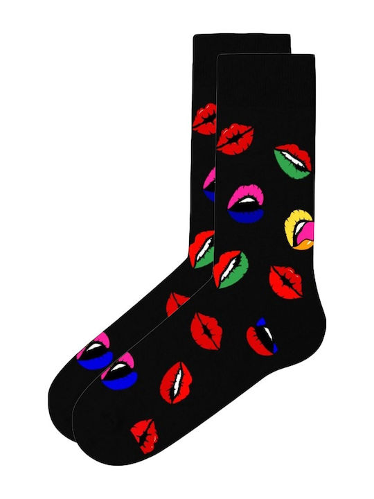 John Frank Lips Men's Patterned Socks Multicolour