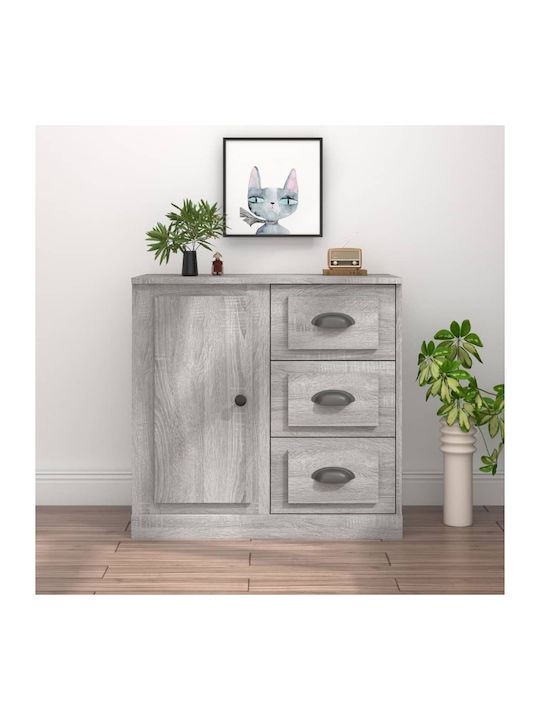 Wooden & Metallic Buffet Gray Sonoma L70xW35.5x...