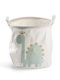 Children's Storage Basket made of Fabric Dino White 30x30x30cm 1pcs
