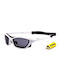 Ocean Sunglasses Lake Garda Men's Sunglasses with White / Smoke Plastic Frame and Black Polarized Lens