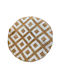 Atmosphera Rug Round Summer from Jute Beige / White