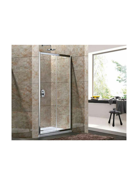 Aquarelle Oia 70 Shower Screen for Shower with Sliding Door 130-134x180cm Clear Glass