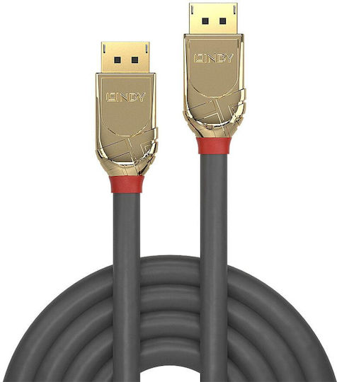 Lindy Cable DisplayPort male - DisplayPort male 2m Μαύρο (36292)