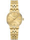DS Womens Watch 28mm Battery with Gold Stainless Steel Bracelet