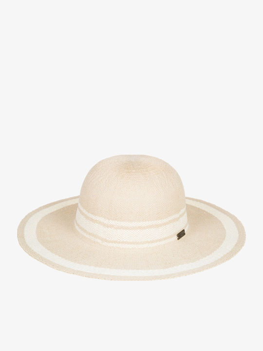Roxy Wicker Women's Floppy Hat Popy Corn Beige
