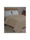 Adam Home Dot Κουβερλί Μονό Microfiber Μπεζ 160x240cm