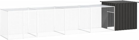 vidaXL Poultry Coop Made of Galvanized Steel M5 x P1 x H0.91m