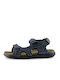 Love4shoes Herrensandalen in Blau Farbe