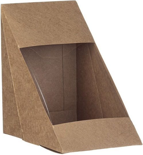 Intertan Σετ 100 Χάρτινα Κουτιά Τροφίμων Kraft 12x12x8.5εκ.
