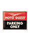 Nostalgic Art 3D Διακοσμητική Πινακίδα Moto Guzzi - Parking Only Χειροποίητη από Μέταλλο 40x30cm