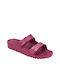 Scholl Frauen Flip Flops in Burgundisch Farbe