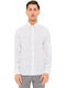 -22 Long-sleeved Linen Shirt White