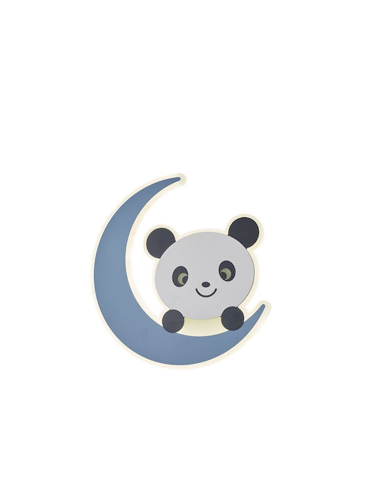 Atman Lumină de perete pentru copii Lumini LED Plastic Blue Panda