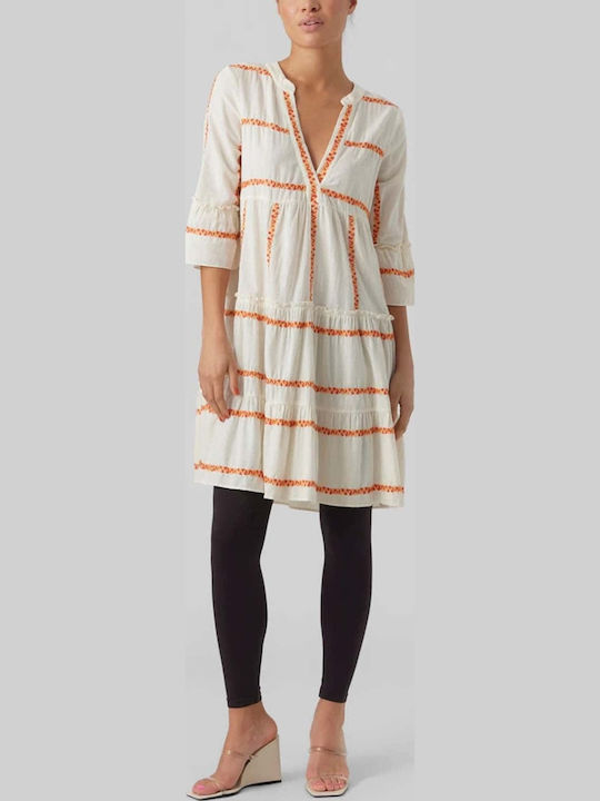 Vero Moda Damenkleid Ganztägig Weiß