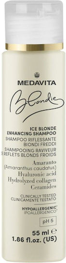 Medavita Blondie Ice Σαμπουάν Ενυδάτωσης & Λείανσης για Βαμμένα Μαλλιά 55ml