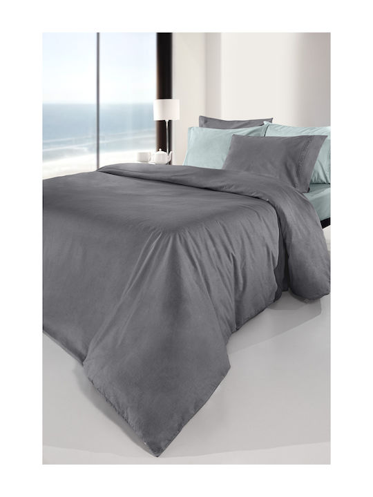 Guy Laroche Sheet Double with Elastic 140x200+32cm. Color Plus Anthracite