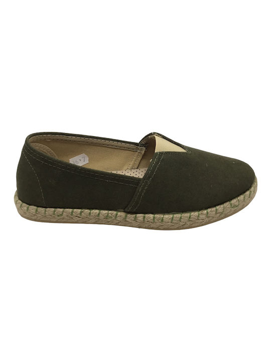 Dicas Stoff Damen Espadrilles in Grün Farbe