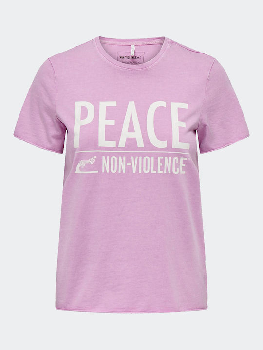 Only Women's T-shirt Purple