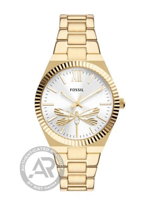Fossil Scarlette Women's Watch with Gold Metal Bracelet