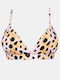 Rock Club Triangle Bikini Top BP-2296 with Adjustable Straps Pink Panther Animal Print BP2296.pink-panther