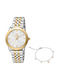 Just Cavalli Just Trama Watch with Silver Metal Bracelet