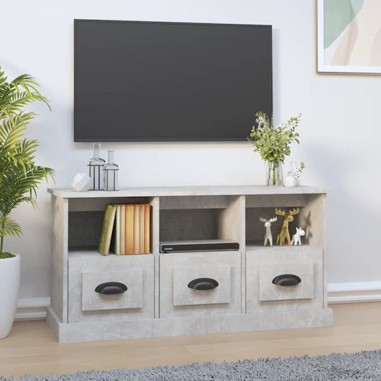 Έπιπλο Τηλεόρασης Γκρι Μ100xΠ35xΥ50cm