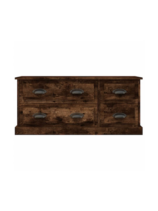 TV Stand Wooden Smoked Smoky Oak L100xW35.5xH45cm