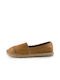 Top3 Women's Leather Espadrilles Tabac Brown