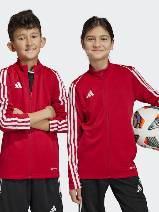 Adidas Αθλητική Παιδική Ζακέτα Κόκκινη